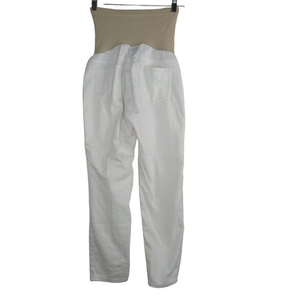 led Luxe Essentials Straight Maternity Jeans Women's Size 30 Wash Denim - Picture 2 of 10